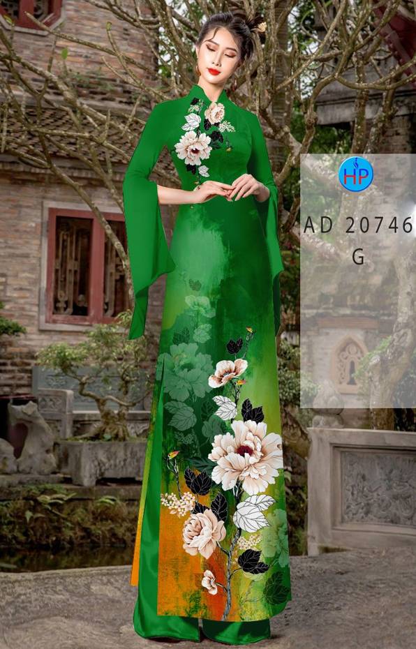 Vải Áo Dài Hoa In 3D AD 20746 49